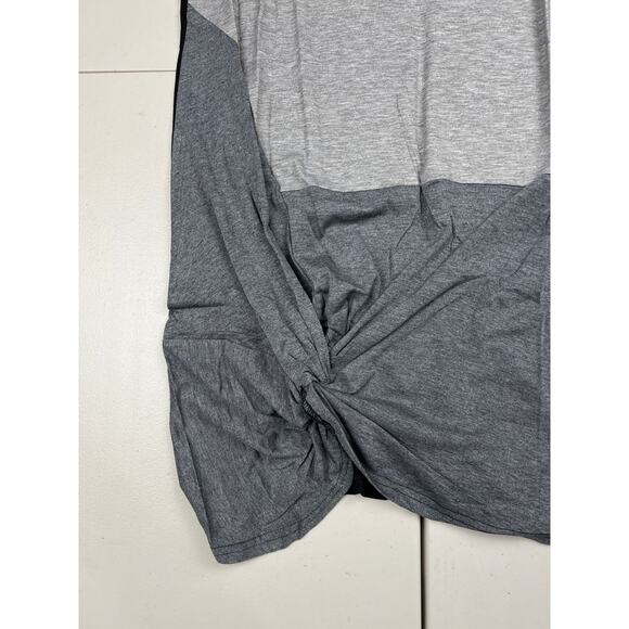 Women Medium Colorblock Short Sleeve T-Shirt Mini Dress Casual Summer Tunic - Picture 6 of 9